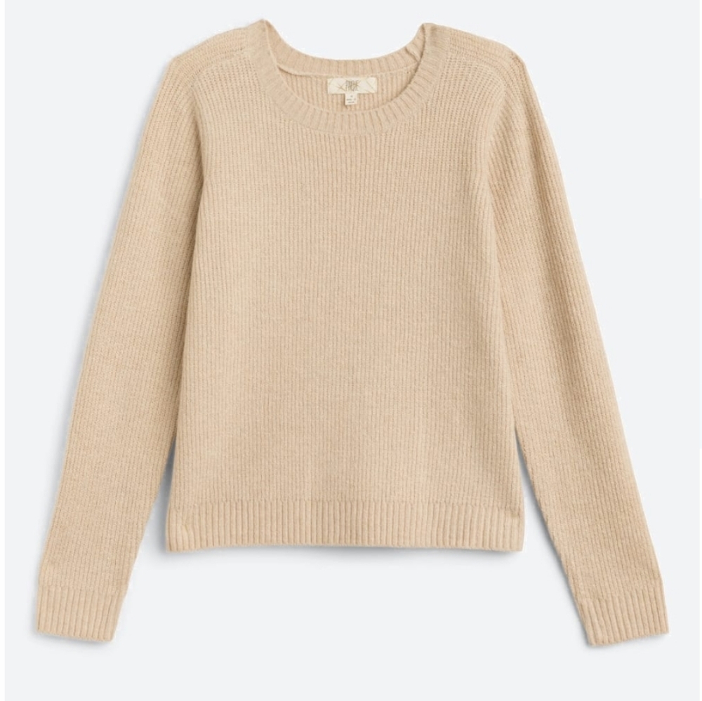 Zora Ribbed Long Sleeve Pullover L
